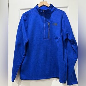 The North Face Men’s Blue Quarter Zip Fleece Pullover Size L